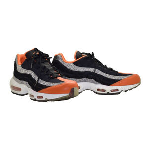 B0 Auth NIKE AIR MAX 95 Safari Black Orange Granite Shoes AV7014-002 Size 12